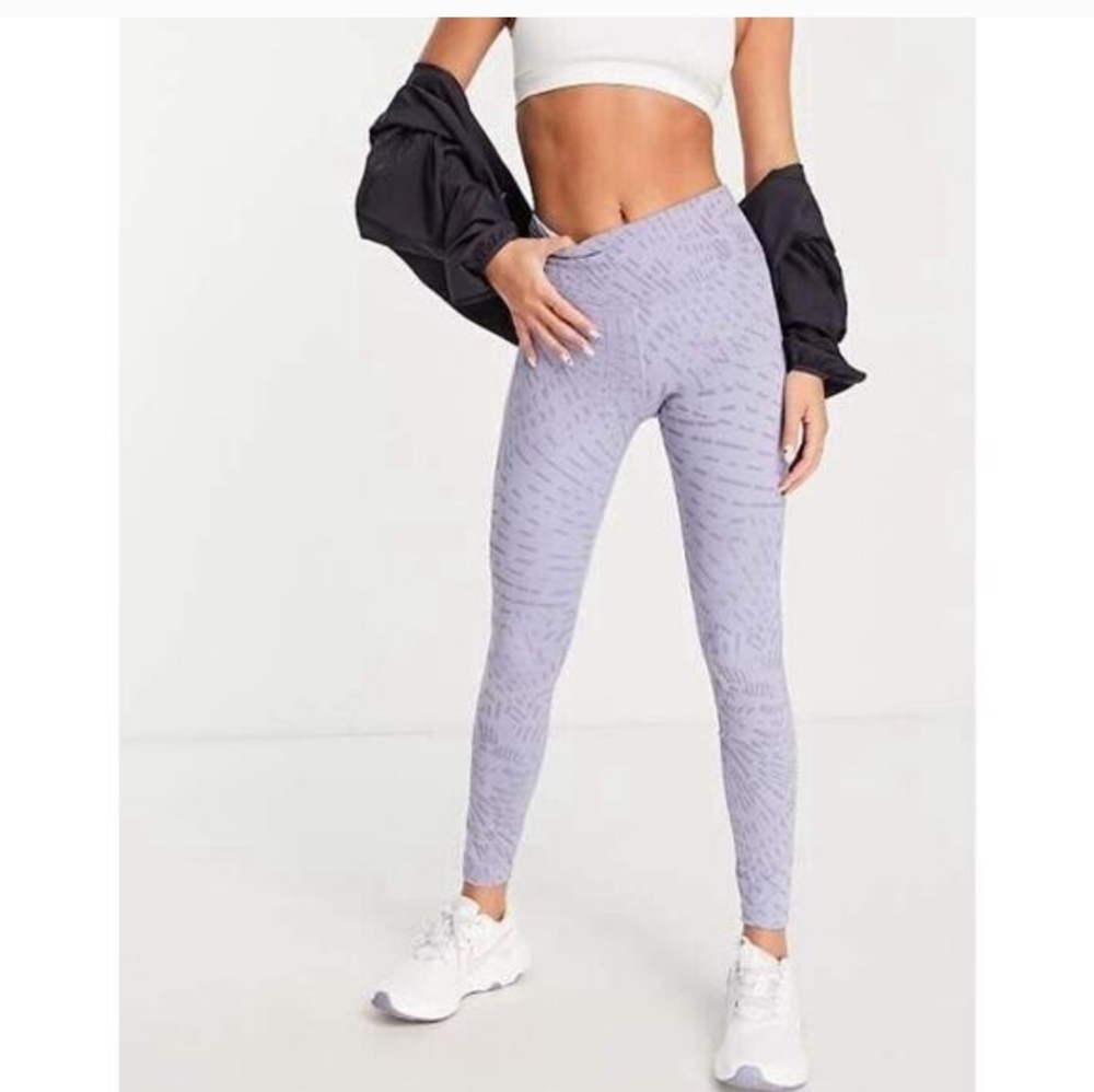NWT Nike Fast Full Length Dri Fit Run Division High-Rise Leggings Indigo Haze XS - Picture 3 of 13